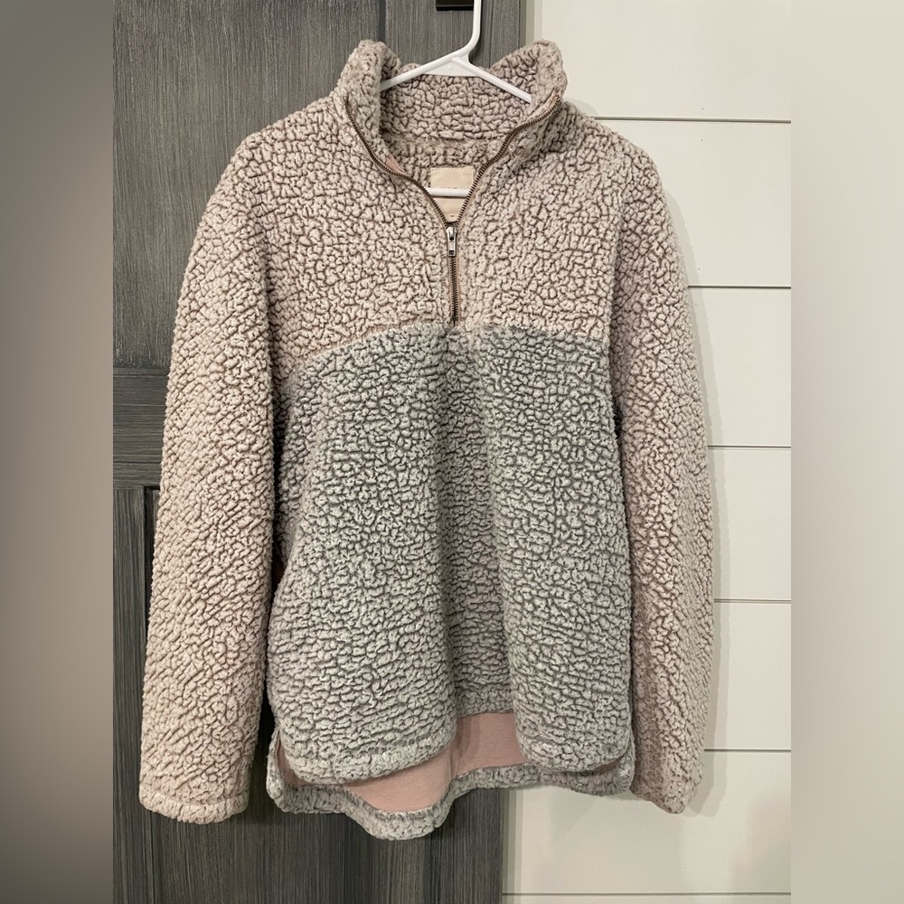 Thread and supply sherpa sweatshirt